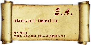 Stenczel Agnella névjegykártya